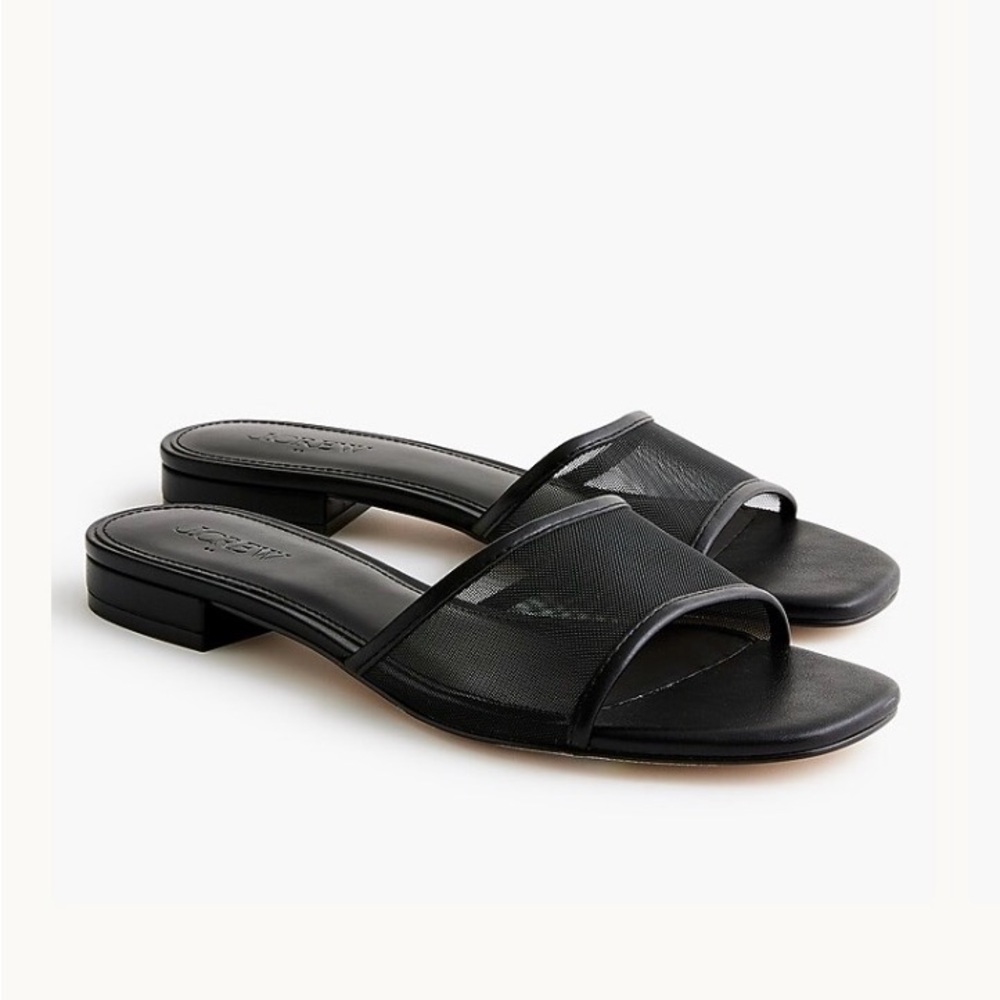 J Crew Factory Mesh slide sandals